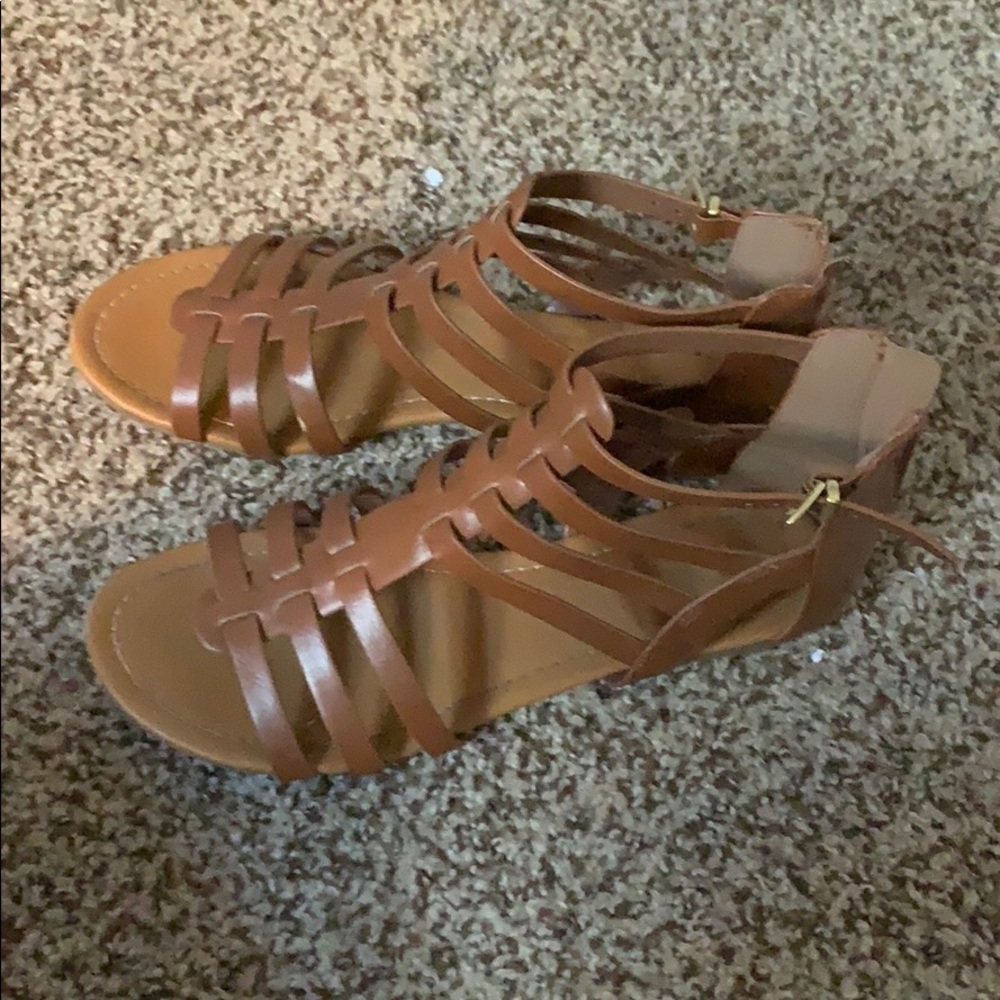 Brown Strappy Sandals